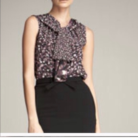 Jean Paul Gaultier multicolored sleeveless blouse with bow detail - Picture 2 of 13